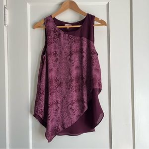 Juicy Couture purple layered tunic top